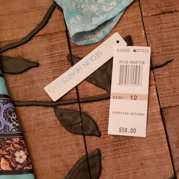 Sequin hearts Girls size 12 Moroccan Getaway dress - Picture 3 of 5